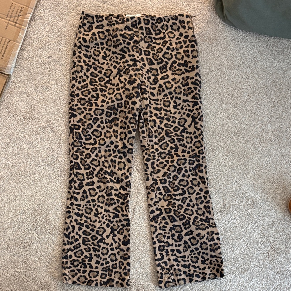 LOFT Leopard Print Ankle Pants